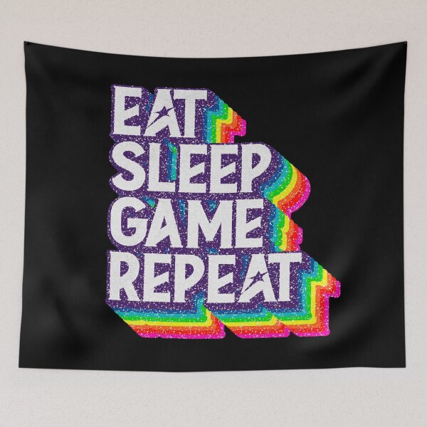 Item preview, Eat Sleep "GAME" Repeat designed and sold by savasanaqueen.