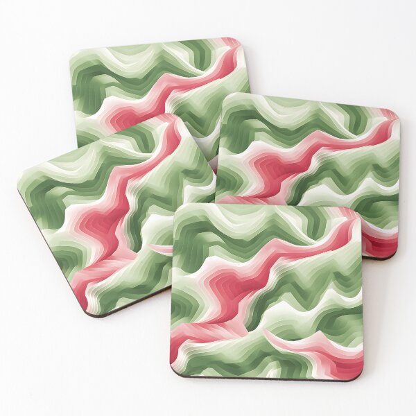 Item preview, Flowing Green and Rose Tides designed and sold by VectorPlace.