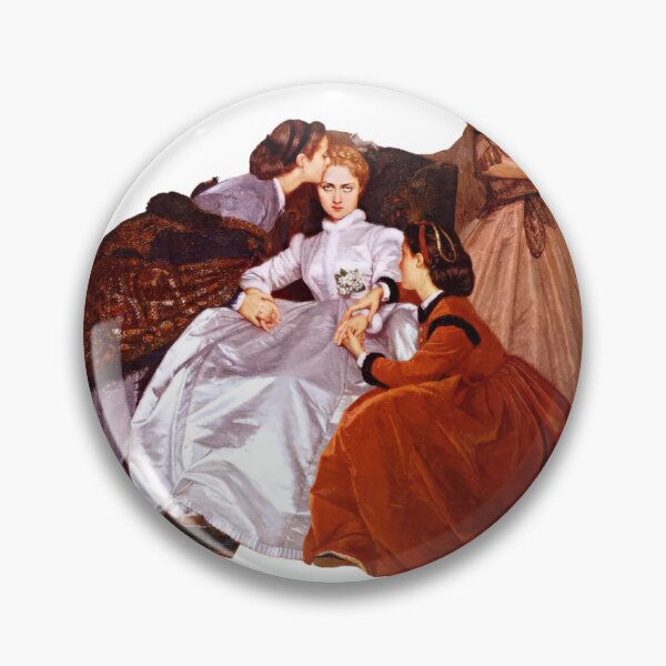 Item preview, The Hesitant Fiancee Sticker, Reluctant Bride, Female Rage Sticker,  Auguste Toulmouche, 1866 designed and sold by kiwimoments.