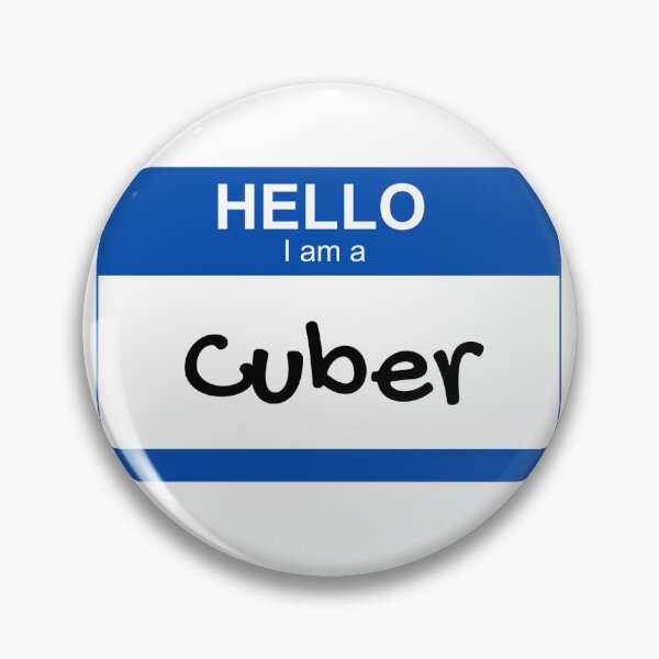 Item preview, Hello I am a Cuber - Blue designed and sold by CowJez.
