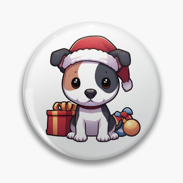 Item preview, Chiby American Staffordshire Terrier in Christmas designed and sold by City0fDreams.