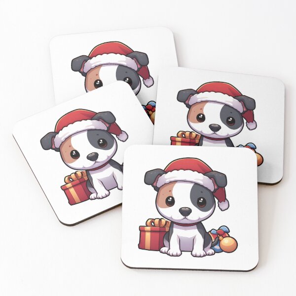 Item preview, Chiby American Staffordshire Terrier in Christmas designed and sold by City0fDreams.