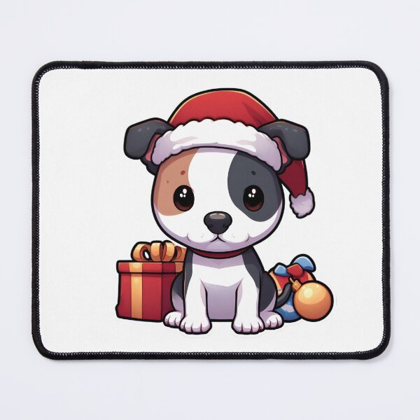 Item preview, Chiby American Staffordshire Terrier in Christmas designed and sold by City0fDreams.