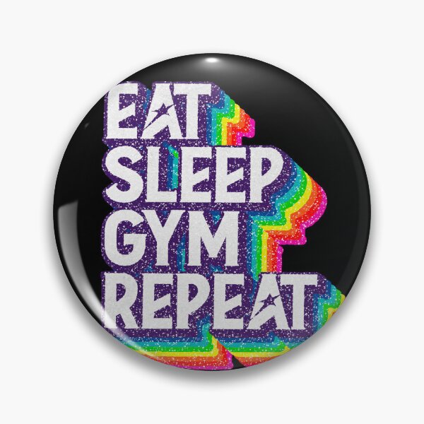 Item preview, Eat Sleep "GYM" Repeat designed and sold by savasanaqueen.