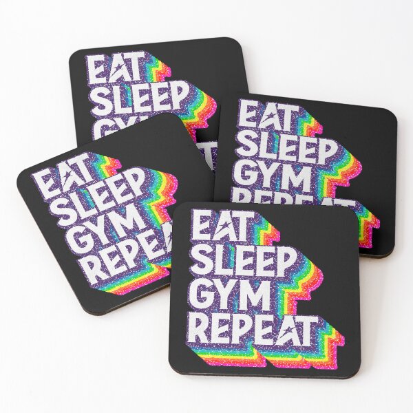 Item preview, Eat Sleep "GYM" Repeat designed and sold by savasanaqueen.