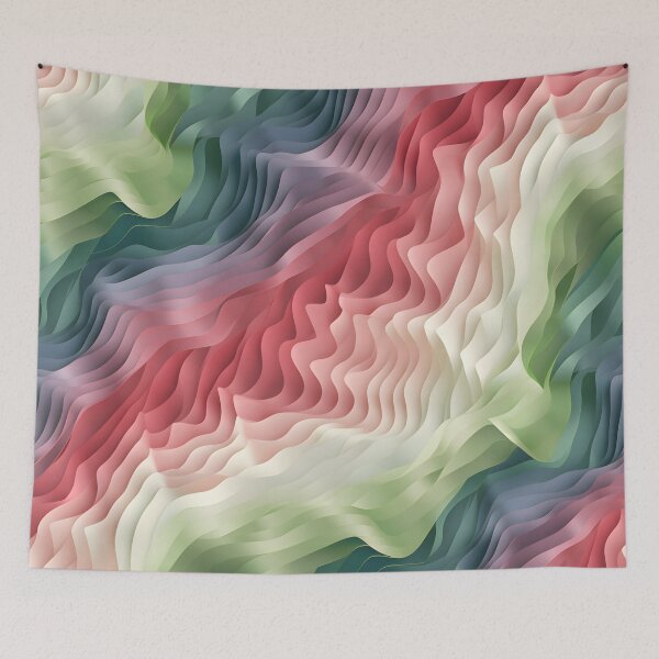 Item preview, Rhythmic Rose and Seafoam Swirls designed and sold by VectorPlace.