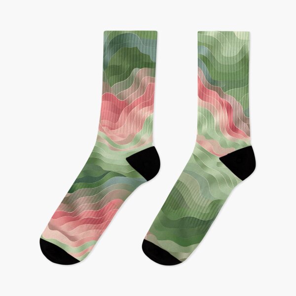 Item preview, Abstract Seafoam and Blush Waves designed and sold by VectorPlace.