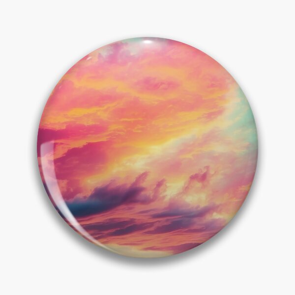 Item preview, Sky full of neon colored clouds designed and sold by Evolvity.