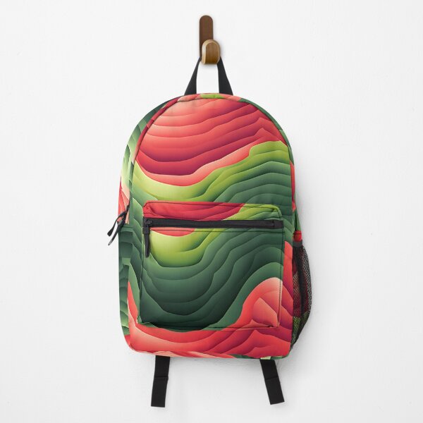 Item preview, Velvet Waves of Green and Red designed and sold by VectorPlace.