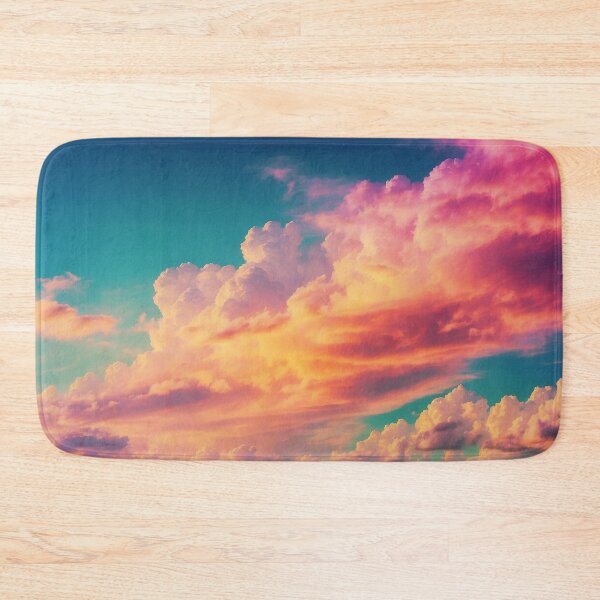 Item preview, Soft pink clouds on a colorful sky designed and sold by Evolvity.