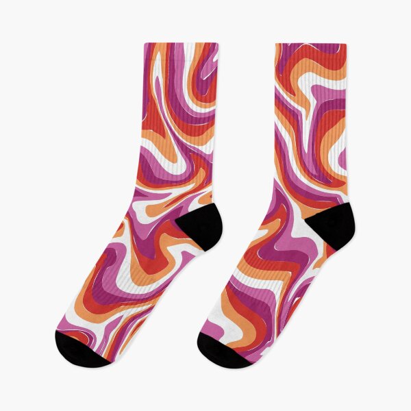 Item preview, Swirling Sunset Subtle Lesbian Pride Flag designed and sold by Digi-Jucie.