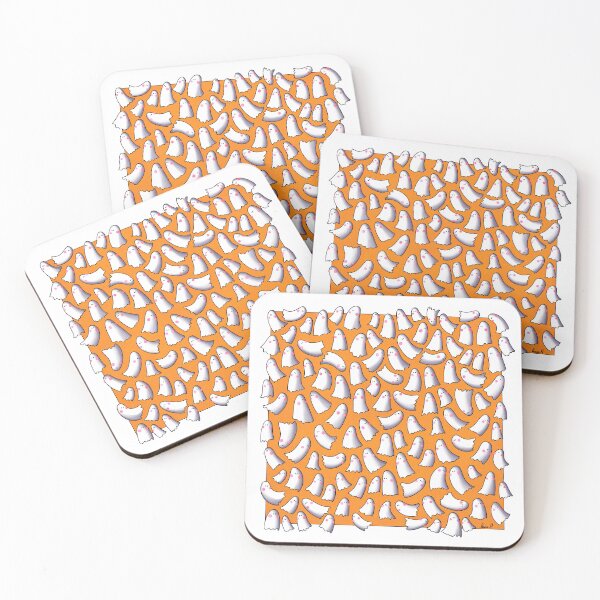 Item preview, Cute Ghosts - Orange Background designed and sold by laureH.