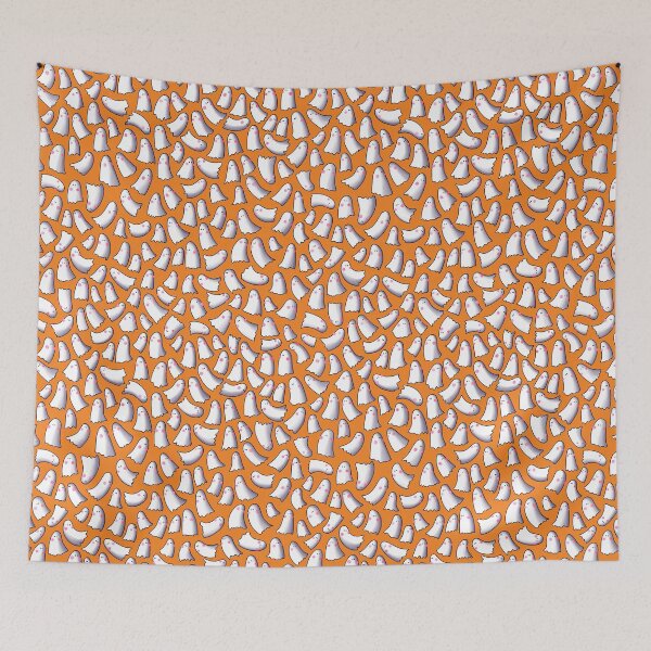 Item preview, Cute Ghosts - Orange Background designed and sold by laureH.