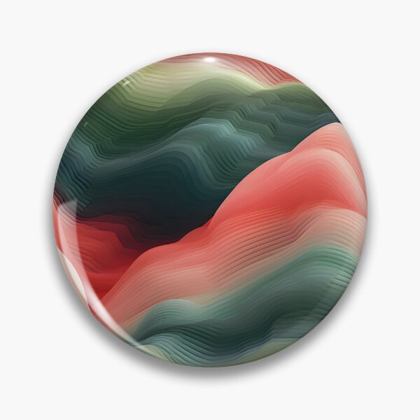 Item preview, Emerald and Coral Wavescape designed and sold by VectorPlace.