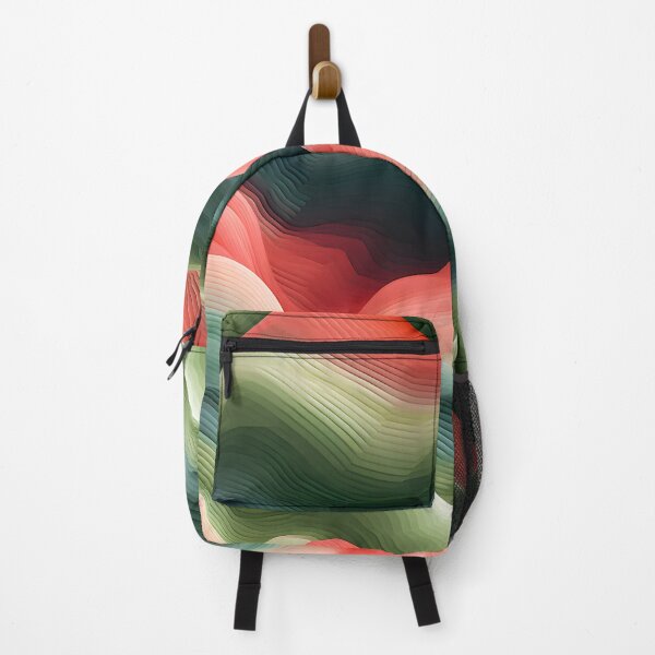 Item preview, Emerald and Coral Wavescape designed and sold by VectorPlace.