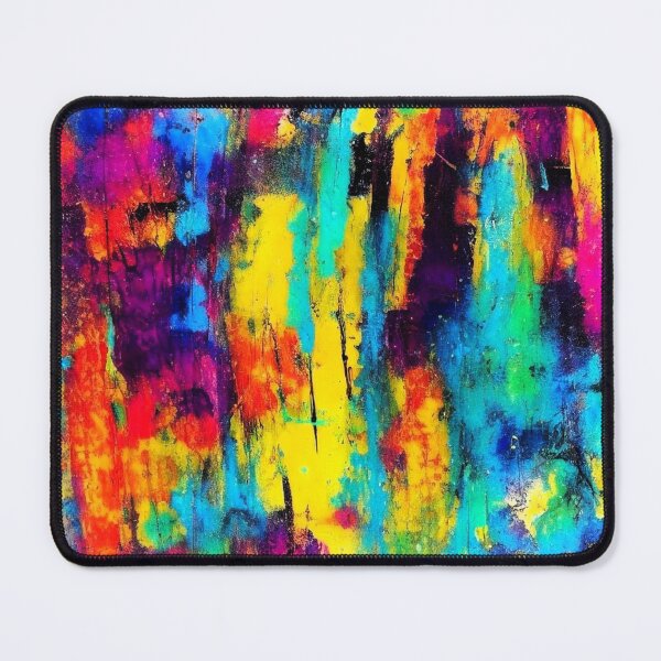 Item preview, Colorful abstract painting with vibrant brushstrokes and dynamic shapes designed and sold by NiRia Spot.