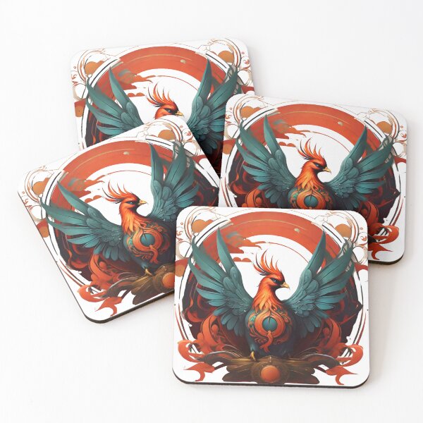 Item preview, "Rising Flames: Phoenix Mythology Illustration" designed and sold by ArtistKunal123.