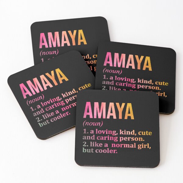 Item preview, Amaya Name Definition in Watercolor designed and sold by XCIV.