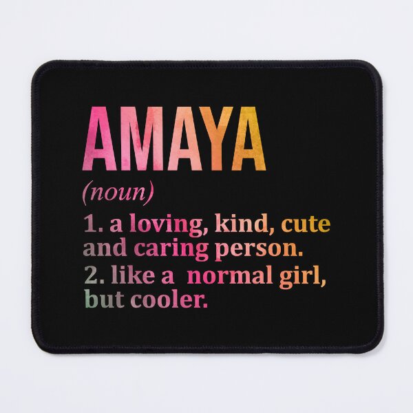 Item preview, Amaya Name Definition in Watercolor designed and sold by XCIV.