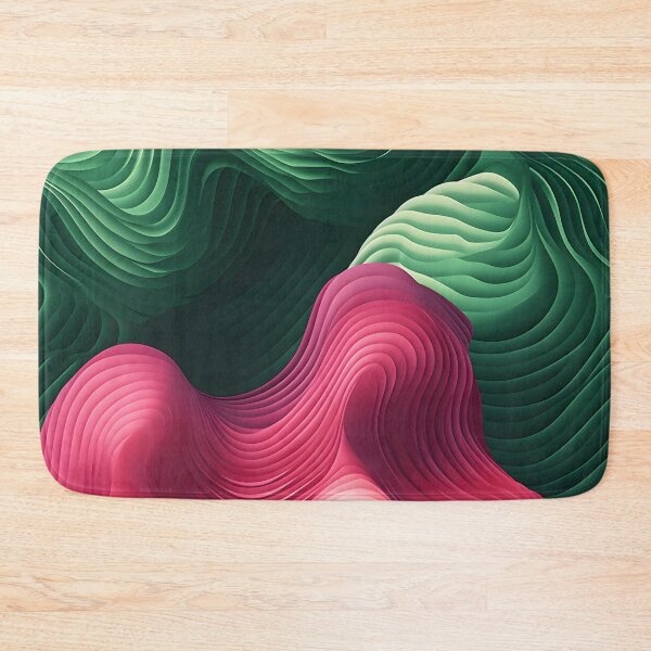 Item preview, Verdant and Rose Wave Illusion designed and sold by VectorPlace.