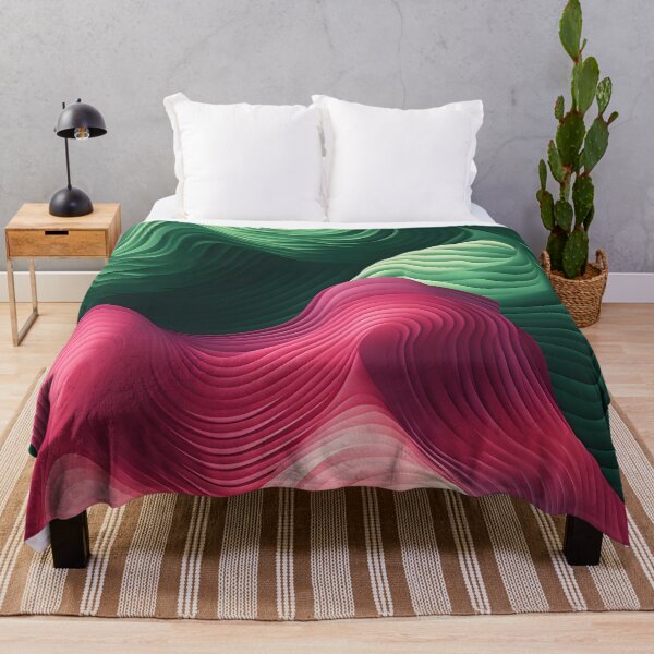 Item preview, Verdant and Rose Wave Illusion designed and sold by VectorPlace.