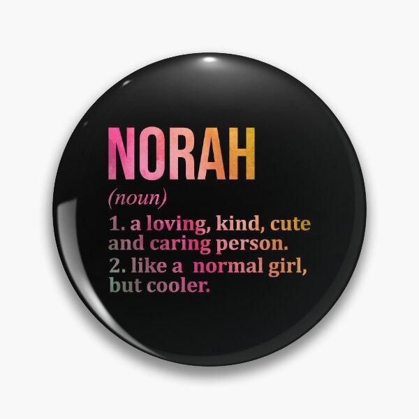 Item preview, Norah Name Definition in Watercolor designed and sold by XCIV.