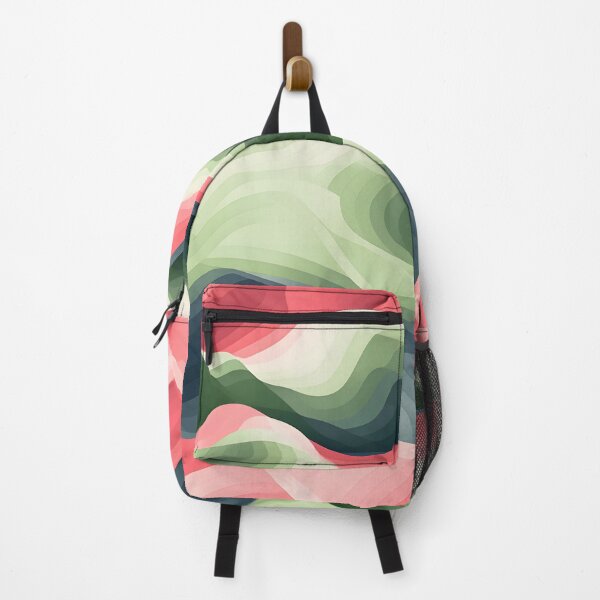 Item preview, Satin Ripples of Crimson and Emerald designed and sold by VectorPlace.
