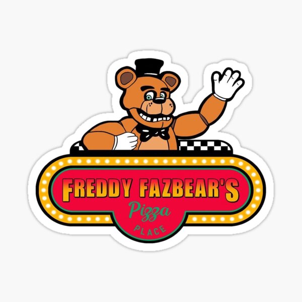 Five Nights at Freddy's Freddy Fazbear's Pizza Place Holographic Vinyl  Sticker 