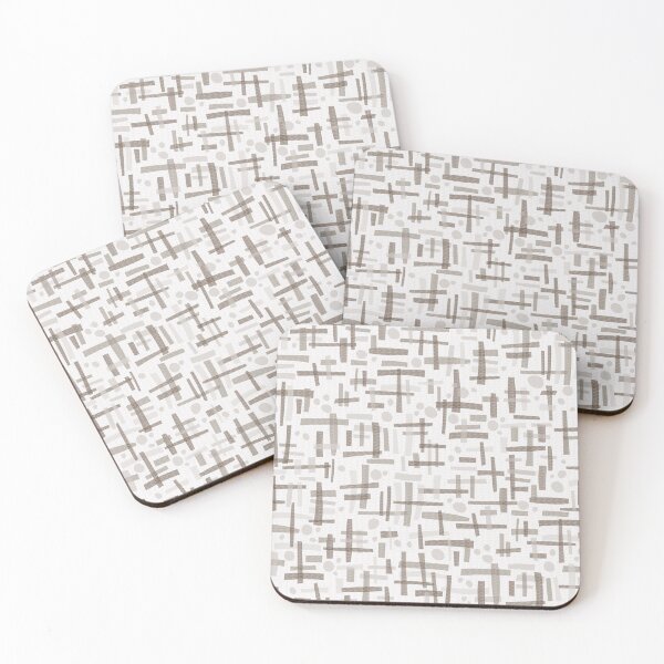 Item preview, Taupe cool neutral geometric organic shapes designed and sold by FrancesPoff.