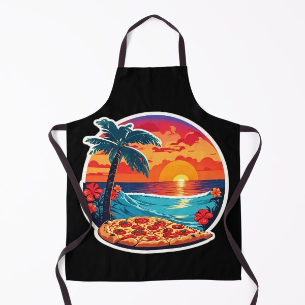 Item preview, Pizza Slice on The Beach - Hawaii Pizza Lovers designed and sold by NautiChic.