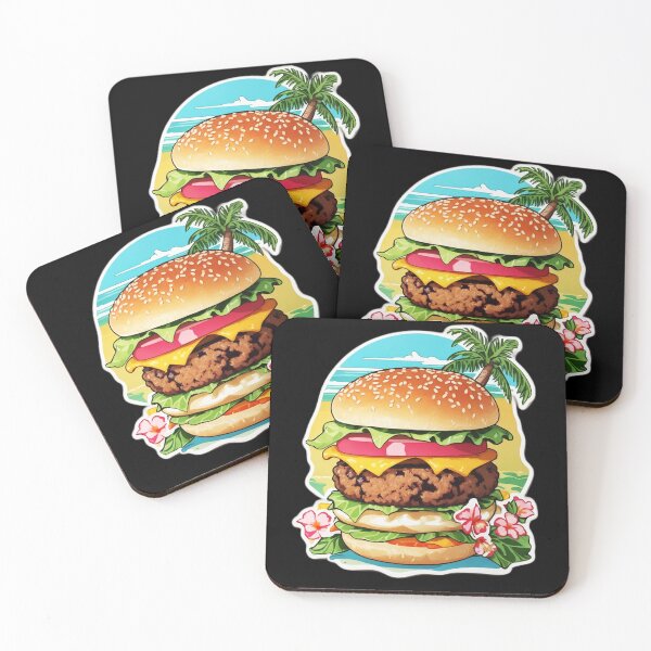 Item preview, Tasty Cheeseburger on The Beach - Hawaii Foodie designed and sold by NautiChic.