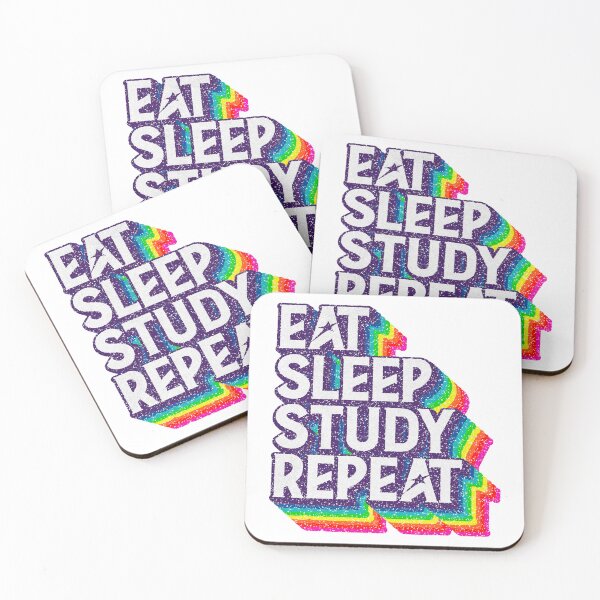 Item preview, Eat Sleep "STUDY" Repeat designed and sold by savasanaqueen.