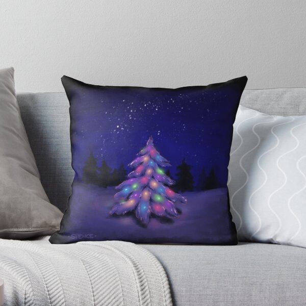 Purple best sale christmas pillows