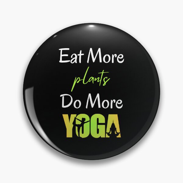 Item preview, Eat more plants, do more yoga designed and sold by dooddles.