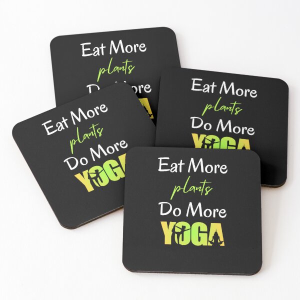 Item preview, Eat more plants, do more yoga designed and sold by dooddles.