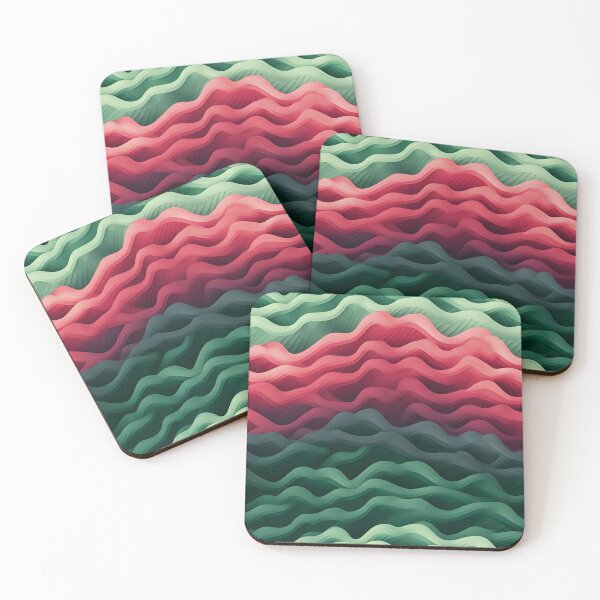 Item preview, Abstract Tricolor Wavy Pattern designed and sold by VectorPlace.