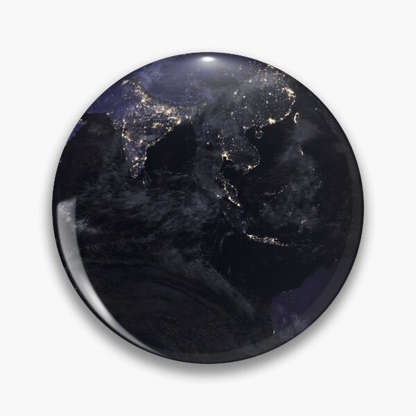 Item preview, STK204758S-Full Earth showing city lights of Asia at night. designed and sold by StocktrekImages.