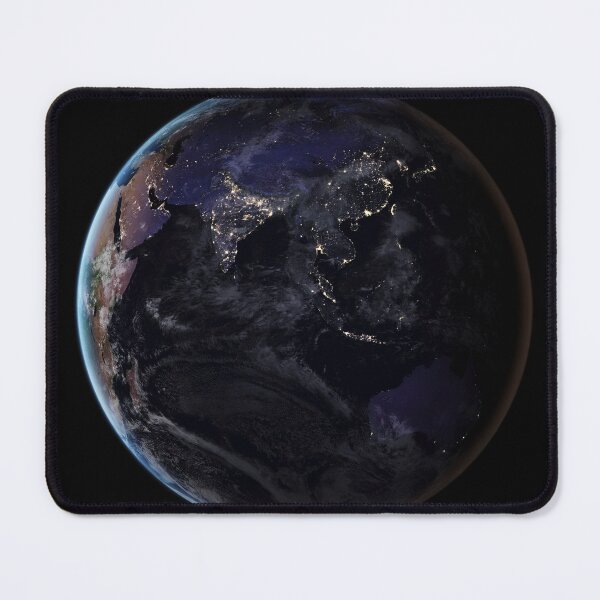 Item preview, STK204758S-Full Earth showing city lights of Asia at night. designed and sold by StocktrekImages.