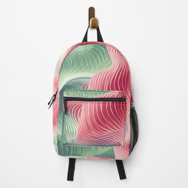 Item preview, Vibrant Green and Pink Wave Art designed and sold by VectorPlace.