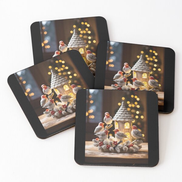 Item preview, Birds On Snowy Tree Branches designed and sold by TorpStore.