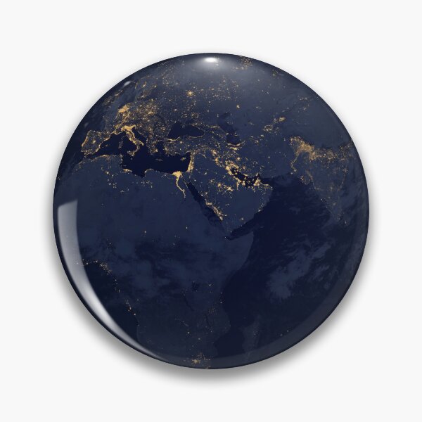 Item preview, STK204759S-Europe, Africa and Middle East at night with city lights. designed and sold by StocktrekImages.