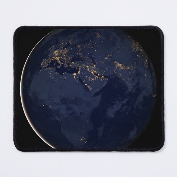 Item preview, STK204759S-Europe, Africa and Middle East at night with city lights. designed and sold by StocktrekImages.