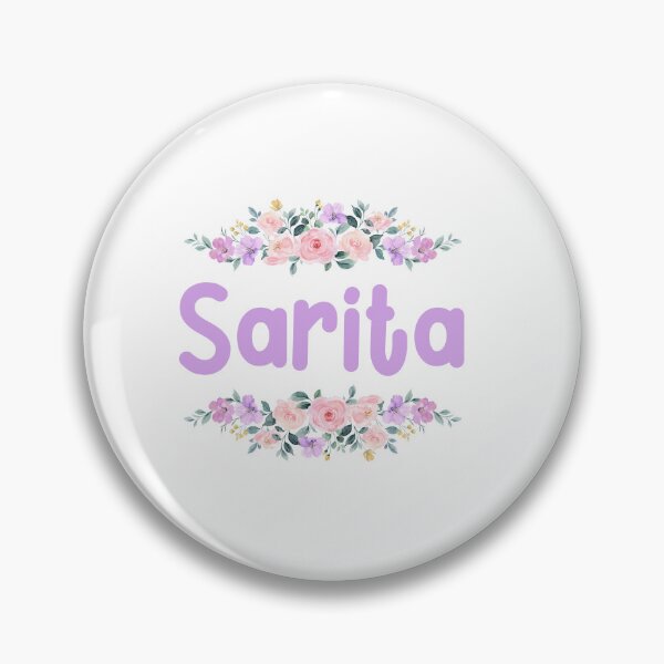 Item preview, Purple Flower Sarita Name Label  designed and sold by NormadWorld.