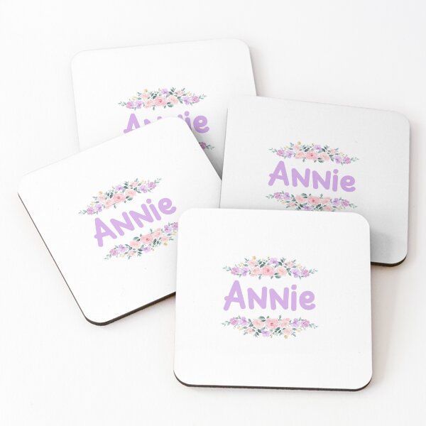 Item preview, Purple Flower Annie Name Label  designed and sold by NormadWorld.