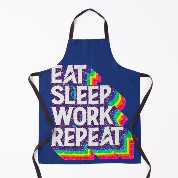 Item preview, Eat Sleep "WORK" Repeat designed and sold by savasanaqueen.