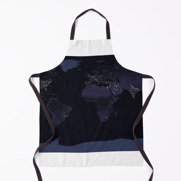 Item preview, STK204760S-Global map view of Earth's city lights at night. designed and sold by StocktrekImages.