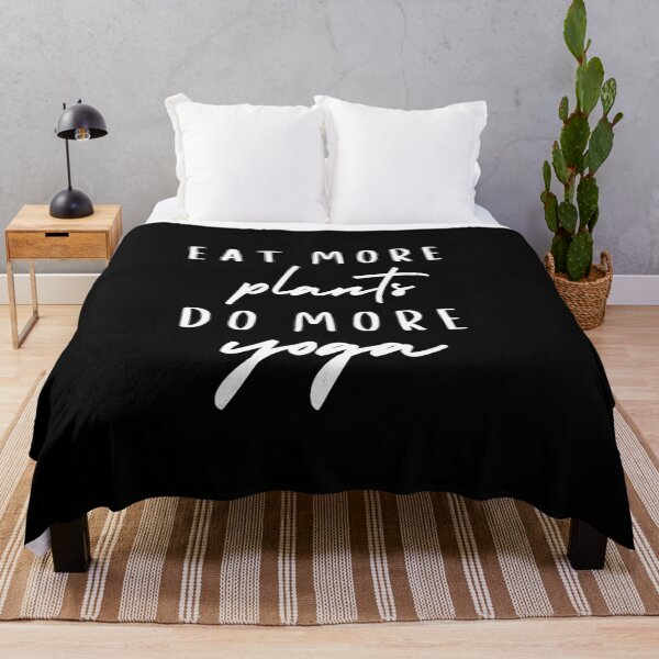 Item preview, Eat more plants, do more yoga| vegan quote designed and sold by dooddles.