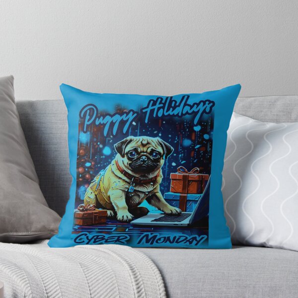 Item preview, Pug HAPPY HOLIDAYS 62 CYBER MONDAY PUGGY HOLIDAYS designed and sold by RedBluffTraders.