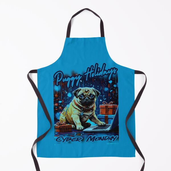 Item preview, Pug HAPPY HOLIDAYS 62 CYBER MONDAY PUGGY HOLIDAYS designed and sold by RedBluffTraders.