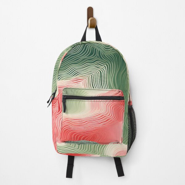 Item preview, Soft Pink and Green Wavy Harmony designed and sold by VectorPlace.